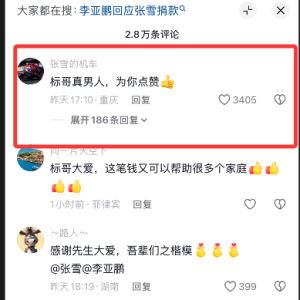 陈光标晒出捐给嫣然1000万元汇款单 张雪回应标哥真男人